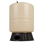 Red Lion RL14A - 14-Gallon Vertical Pre-Charged Pressure Tank with Thermoplastic Base for Well Pumps, 1-Inch FNPT Elbow System Connection, Almond, 604687