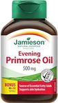 Evening Primrose Oil 500 mg Softgels - With Vitamin E, Gluten-Free, 180 Count (Pack of 1)