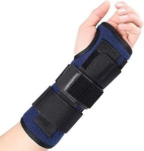 Wrist Brace, Carpal Tunnel Splint with Metal Support Strip Compression Wrist Fixator for Relieve Arthritis, Tenosynovitis, Wrist Pain, Sport Sprain (Left Hand)