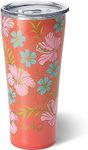 Swig Life XL 32oz Tumbler, Insulated Coffee Tumbler with Lid, Cup Holder Friendly, Dishwasher Safe, Stainless Steel, Extra Large Travel Mugs Insulated for Hot and Cold Drinks (Aloha)