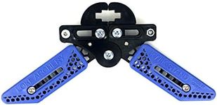 Archery Bow Stand Folding Portable Limb Clamp Kick Stand Holder Legs Rack Bracket for Target Shooting Hunting Range Compound Bows (Blue)