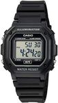 Casio Men's F108WH Illuminator Collection Black Resin Strap Digital Watch