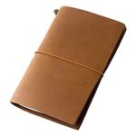 Midori Traveler's Notebook - Starter Kit, Camel (Regular Size)