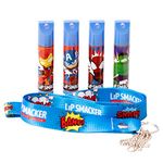 Lip Smacker Flavored Lip Balm Set With Lanyard, Marvel