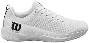 Wilson Rush Pro 4.5 Men's Tennis Shoe, White/Black, Size 11