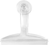 InterDesign Bathroom Shower Squeegee - 8", with Suction Hook, Clear