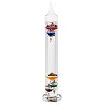 ootb Glass Galileo Thermometer, 28 x 8 x 7 cm