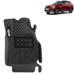 KINGSWAY Accessories Premium 7D Car Floor Mats Only Compatible with Kia Sonet Year 2024 Onwards All Model, Set of 3 Pcs, 100% Waterproof & Washable Luxury 7D Car Foot Mats, Classic Black