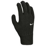 NIKE YTHS SWOOSH KNIT GLOVE 2.0 BLACK S/M