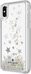 Kate Spade New York Liquid Glitter Case for iPhone X - Stars Silver/Gold Foil