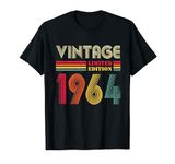 Vintage 1964 60th Birthday Gift Men Women 60 Years Old T-Shirt