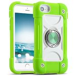 MARKILL Compatible with iPhone 6/6S Case,iPhone7/iPhone8 Case 4.7 Inch with Ring Stand, Heavy-Duty Military Grade Shockproof Phone Cover with Magnetic Car Mount (Guava)