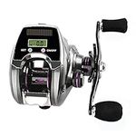 Baitcasting Reel,XIXIAN 6+1BB 8.0:1 Ratio Digital Display Baitcasting Reel with Line Counter Sun Power Charging System High Speed Fishing Reel Tackle Accessories