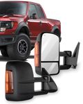 ECCPP Power Heated Signal Towing Mirrors Pair Set For 03-06 Chevy Silverado GMC Sierra 1500 2500HD 3500 Suburban Yukon XL Tahoe Manual Telescoping Side View Mirror