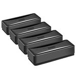 Amazon Basics Dry Erase Rectangular Whiteboard Eraser, 4-Pack, Black