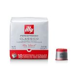 illy Coffee, Classico Espresso Coffee Capsules, Medium Roast, 100 Percent Arabica Coffee, Pack of 6 x 18 Capsules