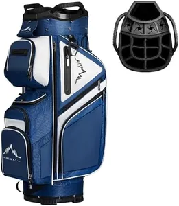 UNIHIMAL 15-Way Golf Cart Bag, Premium Anti-Shake Divider Top Golf Bag with Comfortable Handles, Magnetic Pocket and Rain Cover