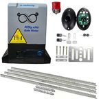 e-INFINITY 800KG Capacity Gear System Electric Sliding gate Opener gate Motor with 3 Gear Rail with Obstacle Sensor Total Gear Length 10Feet Approx