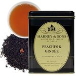 Harney & Sons Peaches & Ginger | 8oz Loose Leaf Black Tea w/Ginger and Peach Flavors
