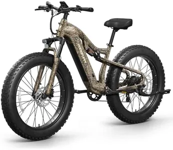 Labrador Pro Electric Bike for Adults 1350W, 80 Miles Range, Full Suspension System, 48V 20AH Battery, 26" Fat Tire, 28 MPH, 8 Speed Hydraulic Disc Brakes, 6061 Aluminum Alloy Frame, Torque Sensor