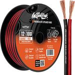 12 Gauge Pure Copper Speaker Wire (OFC) by Install Link, 100 Feet, for Car or Home Theater