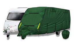 Purely Outdoors CoverPRO Premium Breathable 4-Ply Green Caravan Cover With Free Hitch Cover (19-21ft)