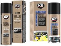 K2 Air Con Bomb FRESH 150 ml Bundle with Air Conditioning Cleaner Foam 500 ml A/C Remove Odor