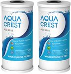 AQUA CREST 5 Micron 10" x 4.5" Whole House Sediment and Activated Carbon Water Filter, Replacement for FXHTC, RFC-BBSA, GXWH40L, WRC25HD, GXWH35F, GNWH38S, Pack of 2