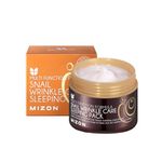 MIZON Snail Wrinkle Care Sleeping Pack, Overnight Mask, For Damaged Skin, Deep Nourishing, Special Night Care, Snail Mucin, Soothing Effect (80ml)