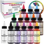 U.S. Cake Supply Airbrush Cake Color Set - The 12 Most Popular Colors in 2.0 fl. oz. Bottles with Color Mixing Wheel - Safely Made in the USA product