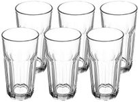 Amazon Brand - Solimo High Ball Glasses, Set of 6 (325ml each, Transparent)