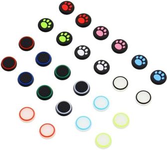 26 Pieces Thumb Grips Caps Cover Silicone Luminous Analog Controller Joystick Thumb Stick Cap, Compatible with PS4 PS3 PS2 Xbox 360 Xbox One Controllers