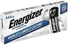 Energizer Ultimate Battery Lithium LR03 1.5 V AAA Pack of 10