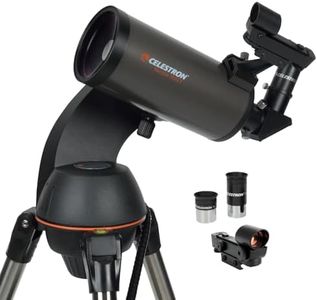 Celestron NexStar 90SLT-Mak Portable Computerised Maksutov-Cassegrain Telescope with Quick-Release Fork-arm Mount, Accessory Tray and 'Starry Night' Special Edition Software, Grey