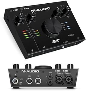 M-Audio AIR 192x6 USB C MIDI Audio Interface for Recording, Podcasting, Streaming, Studio Quality Sound, 2 XLR in and Music Production Software