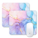 ARTBRIZ Brizberry Mouse Pad, Large Printed Premium Waterproof Anti Skid Rubber Base for Desktop Laptop Gaming Professional 240X210X3mm [20% Larger] (Marble Texture 1, Pack of 2)