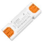 DUSKTEC 12V LED Driver 30W 2.5A, IP44 Slim Low Voltage DC Transformer, 100V-240V to 12 Volt Converter LED, Constant Voltage Power Supply Unit for LED Light Strips, Light Bulbs, LED Module, Doorbell