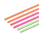 MECCANIXITY Fiber Optic Rods PMMA 1mmx15cm for Sight Filament Fluorescence Red, Green, Orange 1 Set Pack of 6