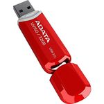 ADATA UV150 32GB USB 3.0 Snap-on Cap Flash Drive, Red (AUV150-32G-RRD)