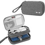 BUBM Protective Game Storage Case with Double Compartment, Portable Travel Organizer Case for 3DS/3DS XL/New 2DS XL and Accessories, Gray