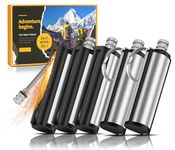 Lafagiet pack of 5 Permanent Match Lighter, wateproof, keychain matches lighters for candles, Survival, Camping kit(need lighter fluid)