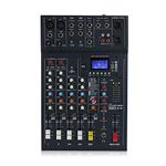 Studiomaster Club XS6 6-Channel Mixer Desk - Compact Analog Audio Mixer with Built-In DSP Effects, Bluetooth Connectivity, USB Playback & Recording, Ideal for Live Sound, Studio & Podcasting