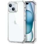 ESR for iPhone 15 Case, Military-Grade Protection, Shockproof Air Guard Corners, Yellowing-Resistant Acrylic TPU Back, Phone Case for iPhone 15, Air Armor Series, Clear