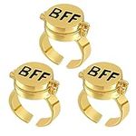 Ucilon BFF Rings for 3 Teen Girls,B