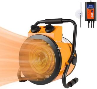 Greenhouse Heater with Digital Thermostat, 1500W Electric Grow Tent Heaters, 2 Modes for Fast Heating, Overheat Protection for Green House, Flower Room, Patio, 110-120V, YE