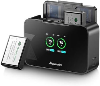 Powerextra LP-E17 Battery and Fast 20W Dual Charger for Canon EOS R8,R50,R100,RP,R10, Rebel T7i,T6i,T8i,T6s,SL2,SL3, EOS M3,M5,M6,77D,200D,250D,750D,760D,800D,8000D with SD Card Slot