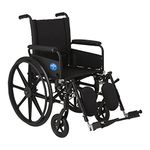 Medline K4 Lightweight Elevating Wheelchairs, 18-Inch, Swing Back Full