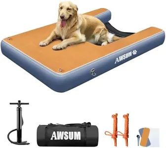 AWSUM XL Dog Water Ramp Pool Float Floating Inflatable Dog Boats Ramps for Dogs On Water Ladder Steps for Pools, Lakes, Boats and Docks