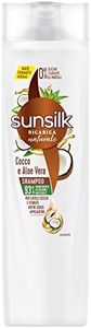 Sunsilk, Shampoo Cocco e Aloe Vera, Shampoo per Capelli Secchi e Sfibrati, Formula Nutriente e Protettiva per Capelli Visibilmente Sani, Senza Appesantire, con Cocco e Aloe Vera, 400ml