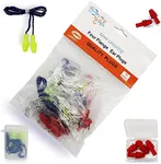 Quality Silicone Reusable Ear Plugs - 10 Pairs with 2 Plastic Cases 30dB Noise Cancelling Sound Blocking Soft with Strings for Adults Kids Sleeping Swimming Shooting Hunting Work Safety Loud Noise